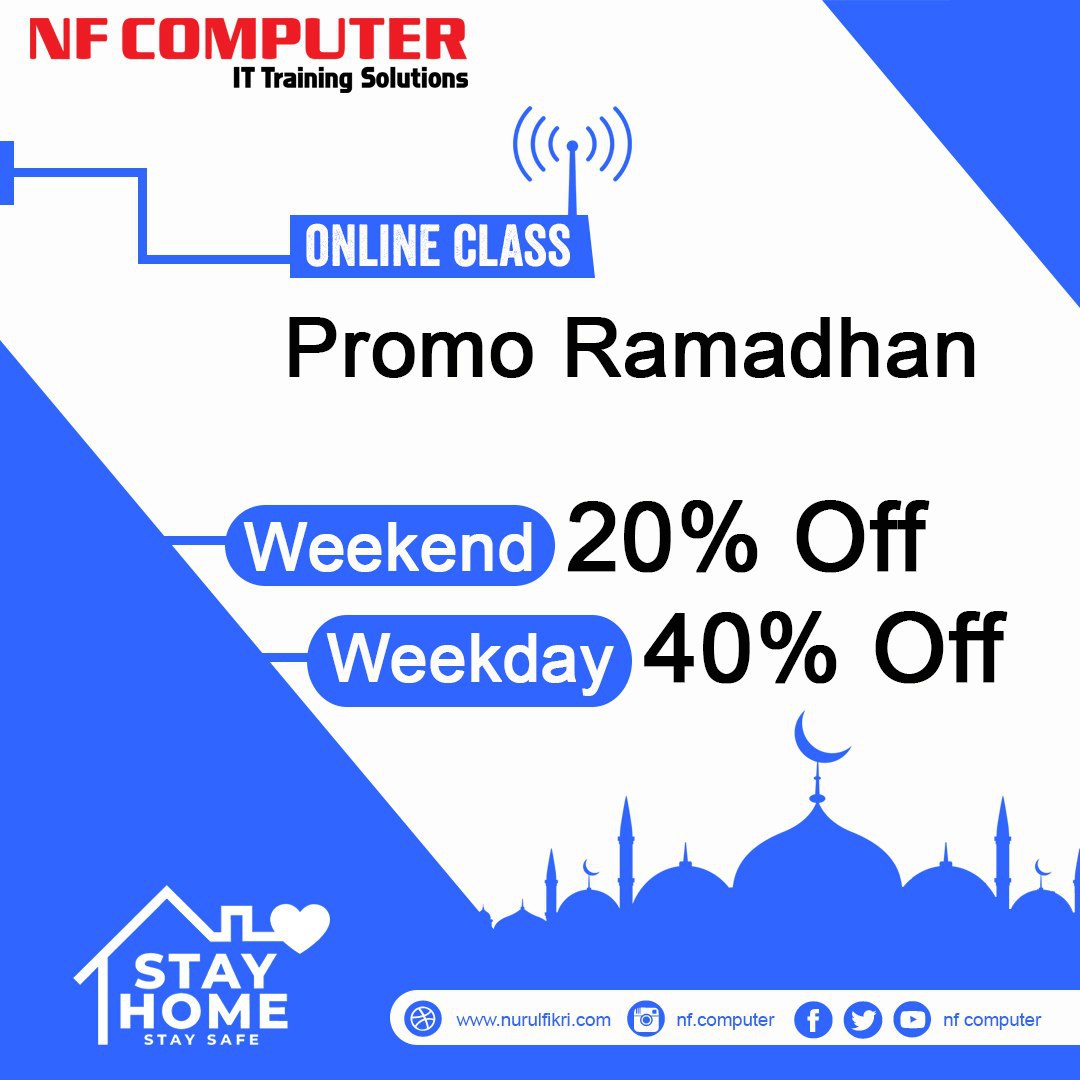 Daftar Promo Ramadhan 2020 di NF Computer, Upgrade skillmu!