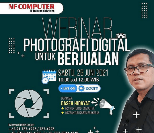  Webinar : Fotografi Digital Untuk Berjualan