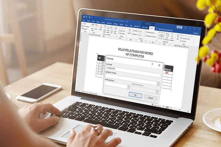 Cara Menjumlah Otomatis di Ms Word (Part-1)